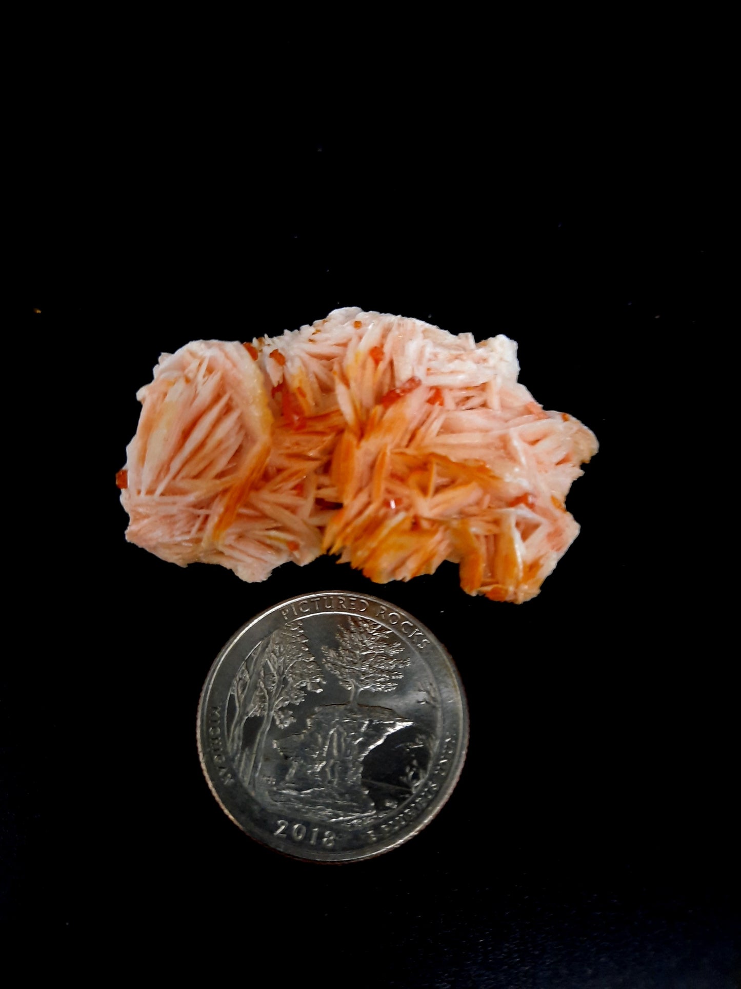 Vanadinite with Barite specimen