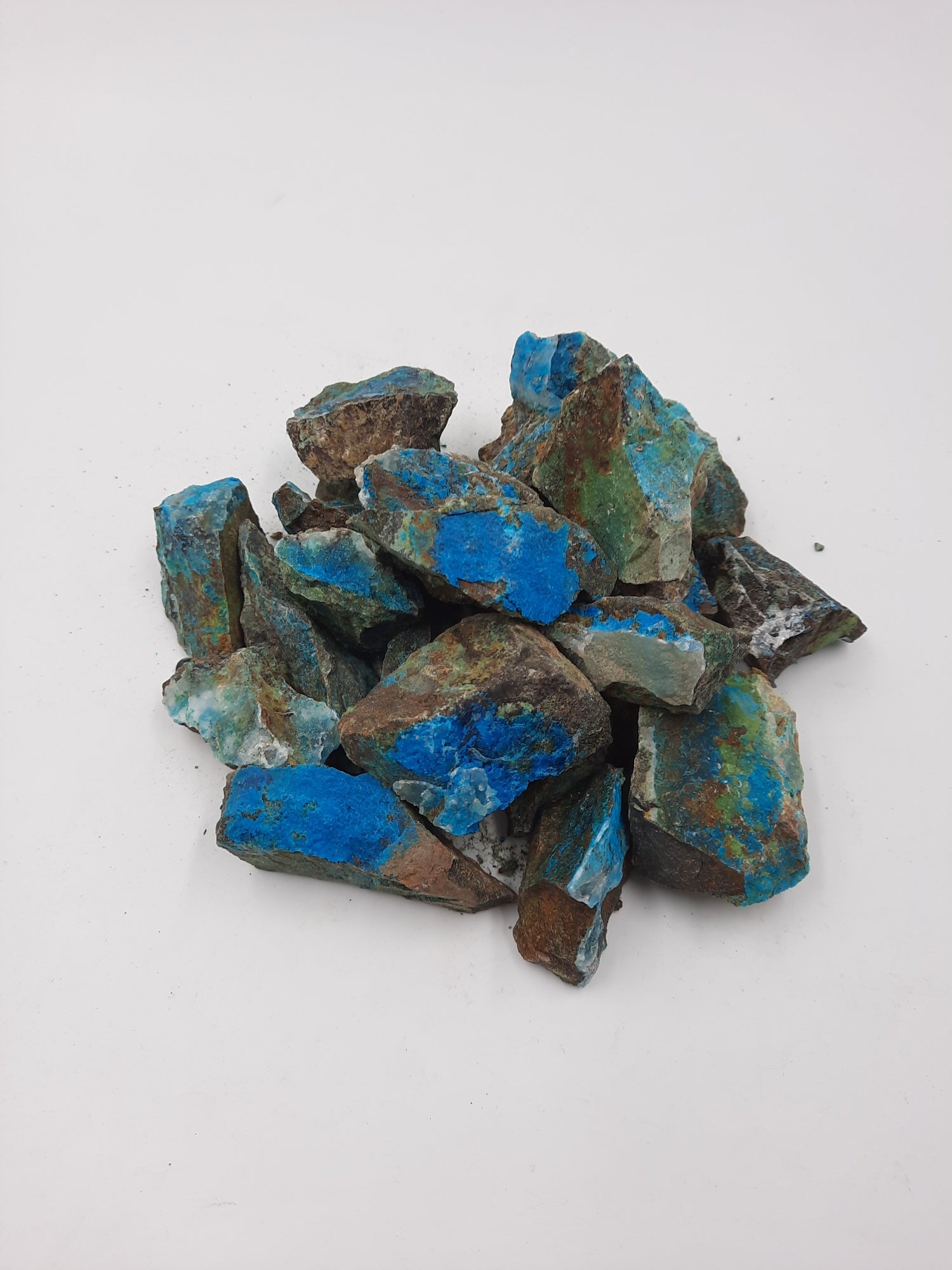 Chrysocolla stone - rough